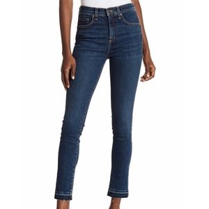 Veronica Beard Kate Raw Hem Skinny Jean